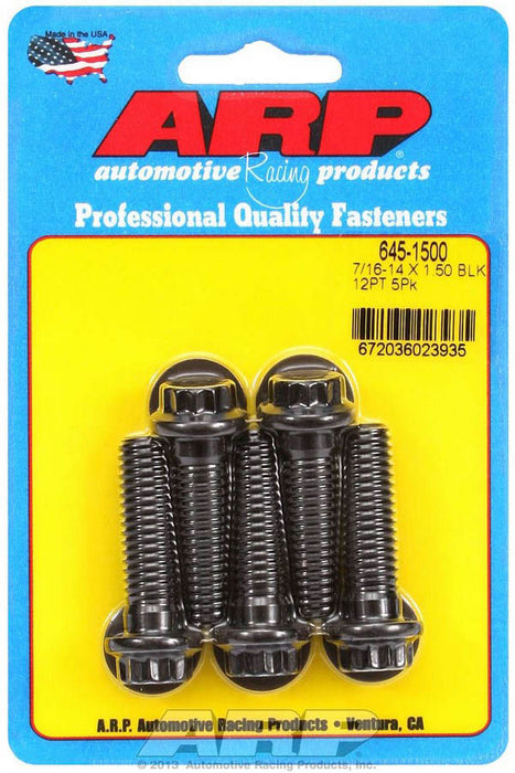 ARP 645-1500 Bolt Kit - 12pt. (5) 7/16-14 x 1.500