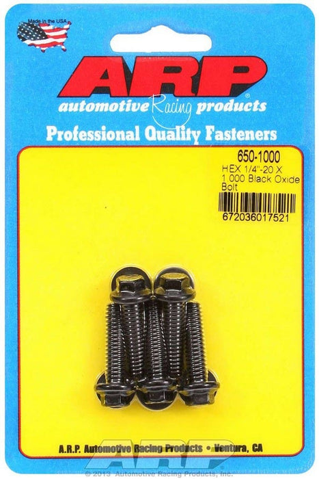 ARP 650-1000 Bolt Kit - 6pt. (5) 1/4-20 x 1.000