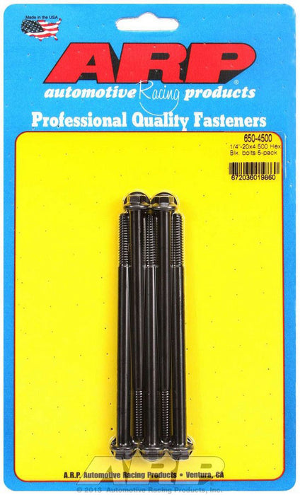 ARP 650-4500 Bolt Kit - 6pt 5pk 1/4-20 x 4.500