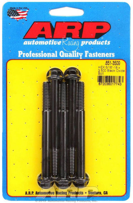 ARP 651-3500 Bolt Kit 6pt 5pk 5/16-18 x 3.500