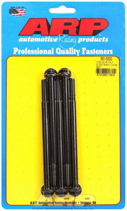ARP 651-5000 Bolt Kit - 6pt. (5) 5/16-18 x 5.000