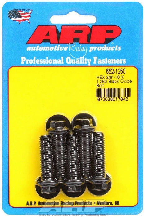 ARP 652-1250 Bolt Kit - 6pt. (5) 3/8-16 x 1.250