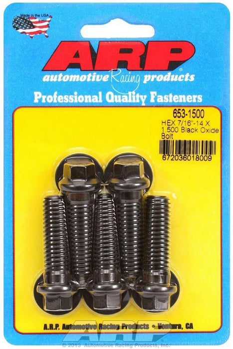 ARP 653-1500 Bolt Kit - 6pt. (5) 7/16-14 x 1.500
