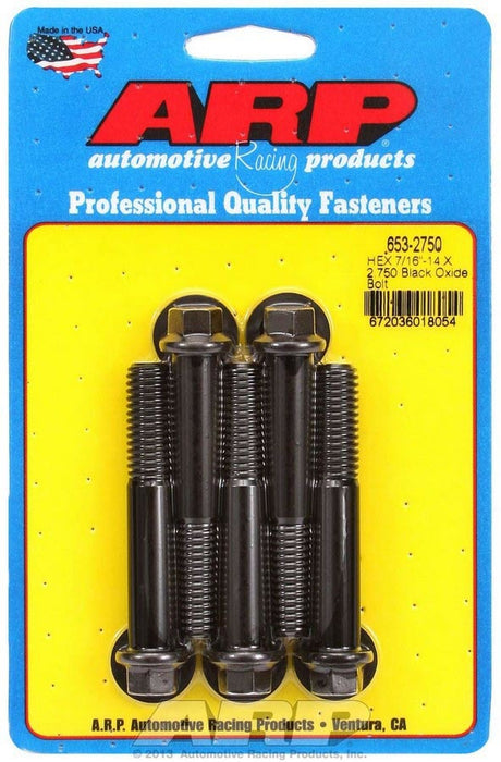 ARP 653-2750 Bolt Kit - 6pt. (5) 7/16-14 x 2.750