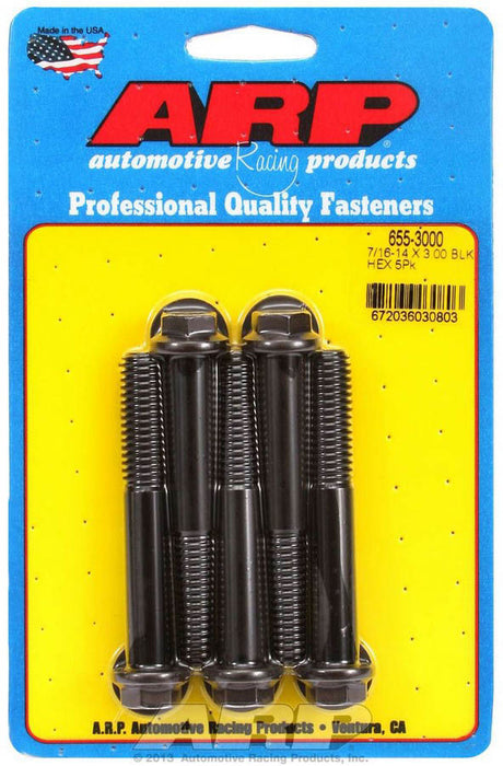 ARP 655-3000 Bolt Kit - 6pt. (5) 7/16-14 x 3.000