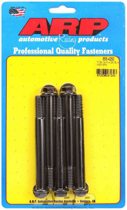 ARP 655-4250 Bolt Kit - 6pt. (5) 7/16-14 x 4.250