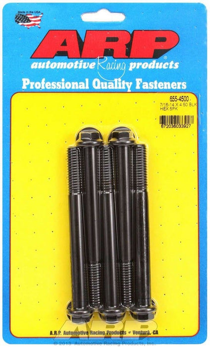 ARP 655-4500 Bolt Kit - 6pt. (5) 7/16-14 x 4.500