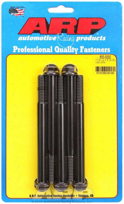 ARP 655-5000 Bolt Kit - 6pt. (5) 7/16-14 x 5.000