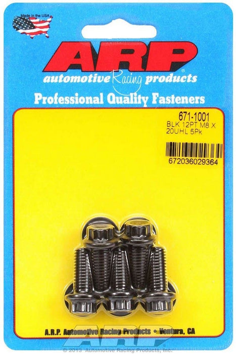 ARP 671-1001 Bolt Kit - 12pt. (5) 8mm x 1.25 x 20mm