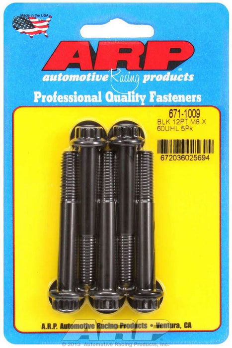 ARP 671-1009 Bolt Kit - 12pt. (5) 8mm x 1.25 x 60mm
