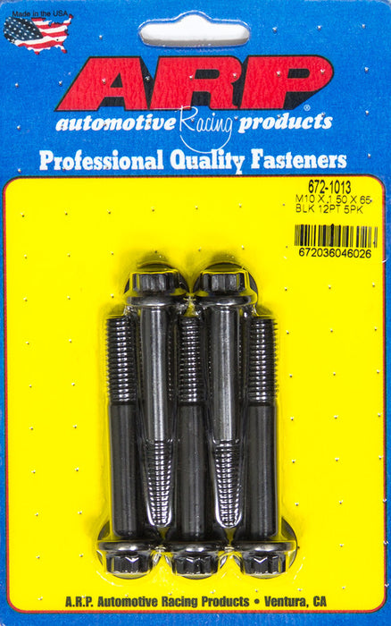 ARP 672-1013 Bolt Kit - 12pt. (5) 10mm x 1.5 x 65mm