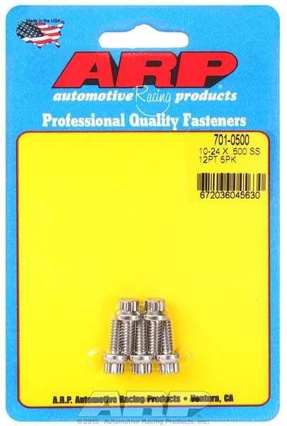 ARP 701-0500 10-24 x .500 12pt SS Bolt Kit  5pk