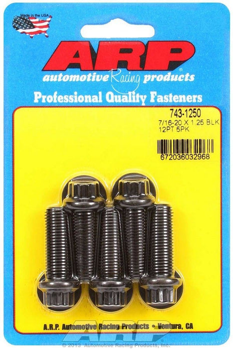 ARP 743-1250 Bolt Kit - 12pt. (5) 7/16-20 x 1.250