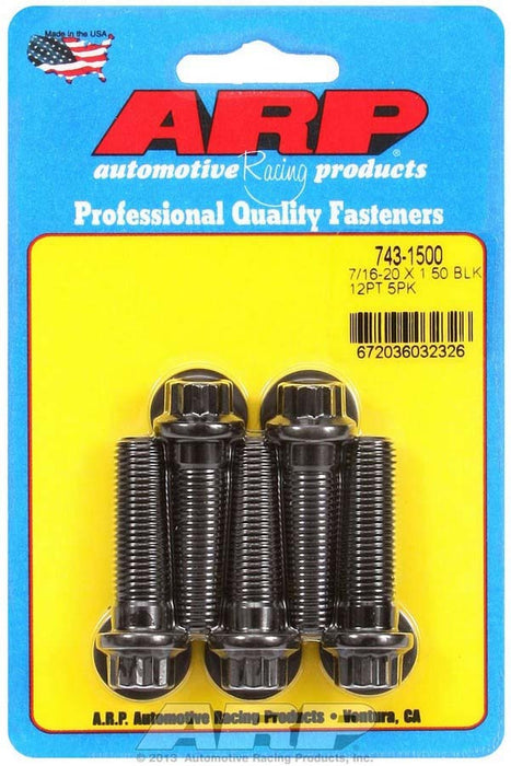ARP 743-1500 Bolt Kit - 12pt. (5) 7/16-20 x 1.500