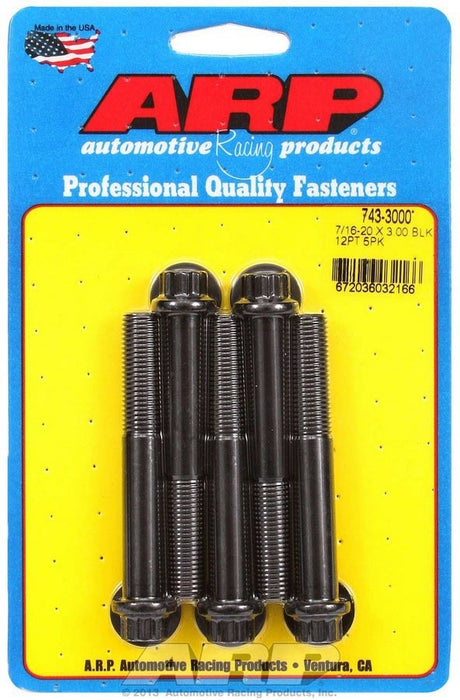 ARP 743-3000 Bolt Kit - 12pt. (5) 7/16-20 x 3.000