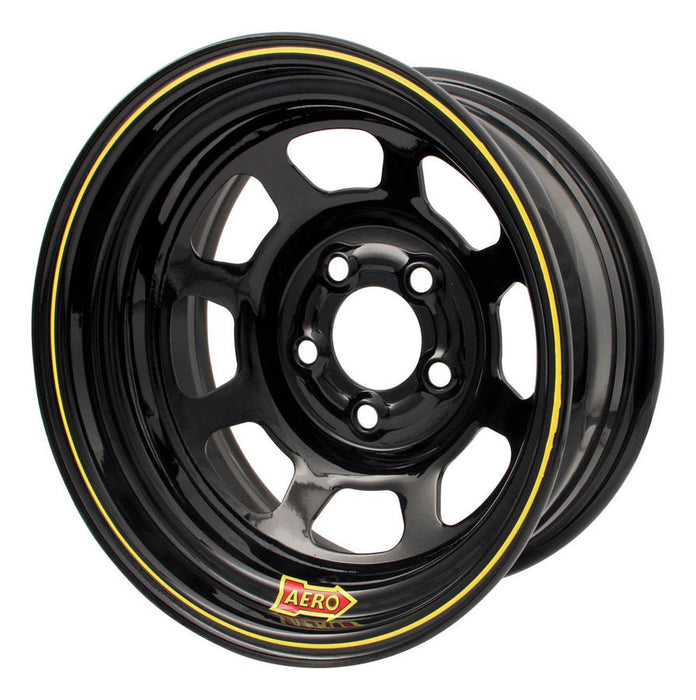 AERO RACE WHEELS 50-105040 15x10 4in. 5.00 Black