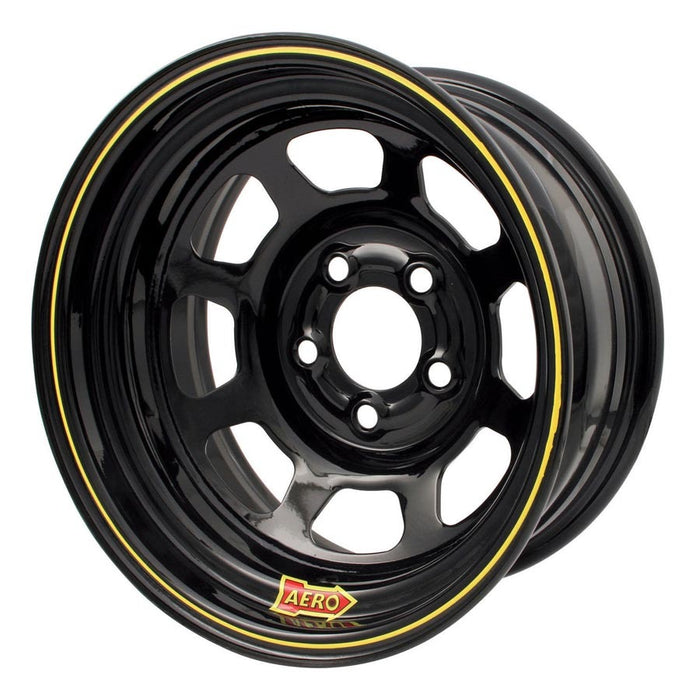 AERO RACE WHEELS 50-174535 15x7 3.5in. 4.50 Black