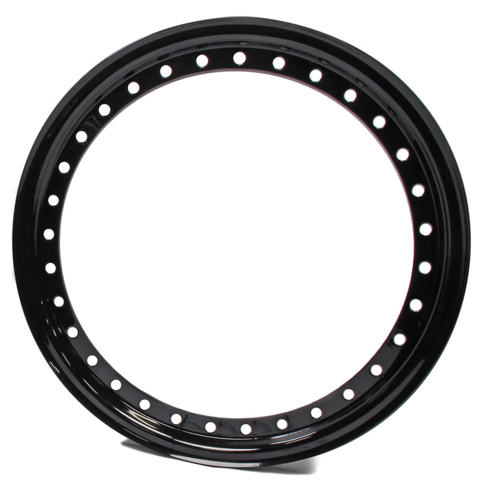 AERO RACE WHEELS 54-500023 15in Outer Bead Lock Ring Black