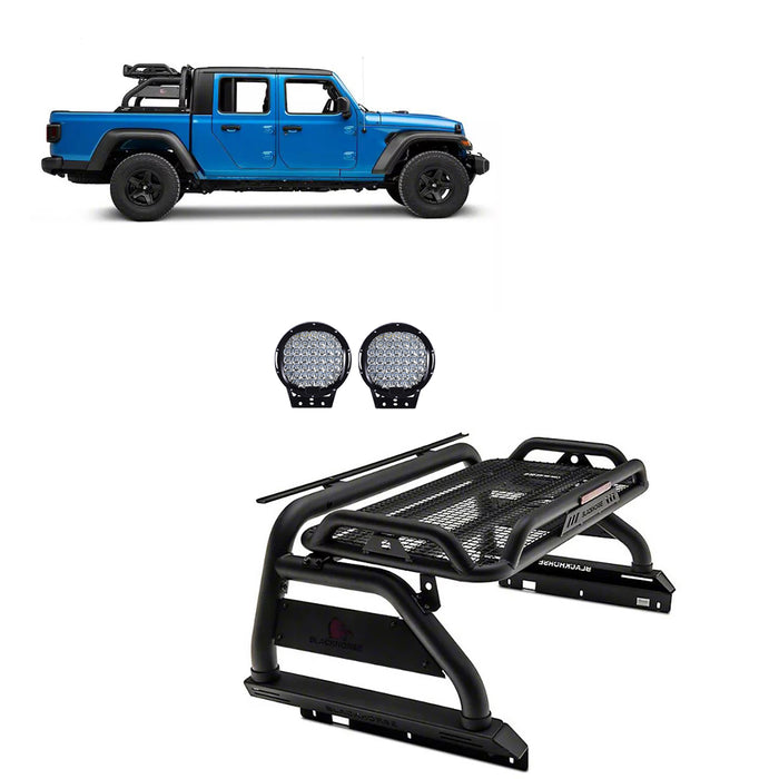 Black Horse Off Road ATRB9BK-PL69B Atlas Roll Bar Kit - Truck Part Superstore
