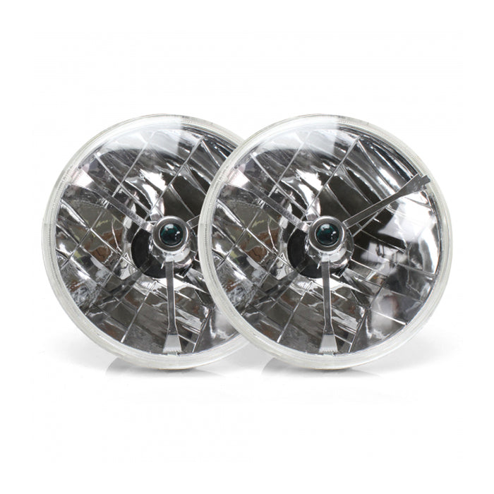 AUTO-LOC AUTLENB1AS Tri-Bar Headlights Pair w/Replaceable Color Dots