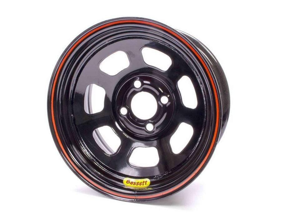 BASSETT 47SP3 Wheel 14x7 D-Hole 4x4.25 in 3in BS Black