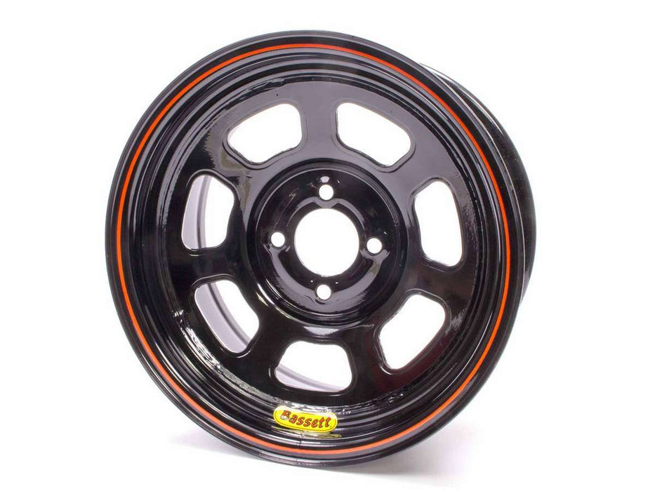 BASSETT 47SP4 Wheel 14x7 D-Hole 4x4.25 in 4in bs Black