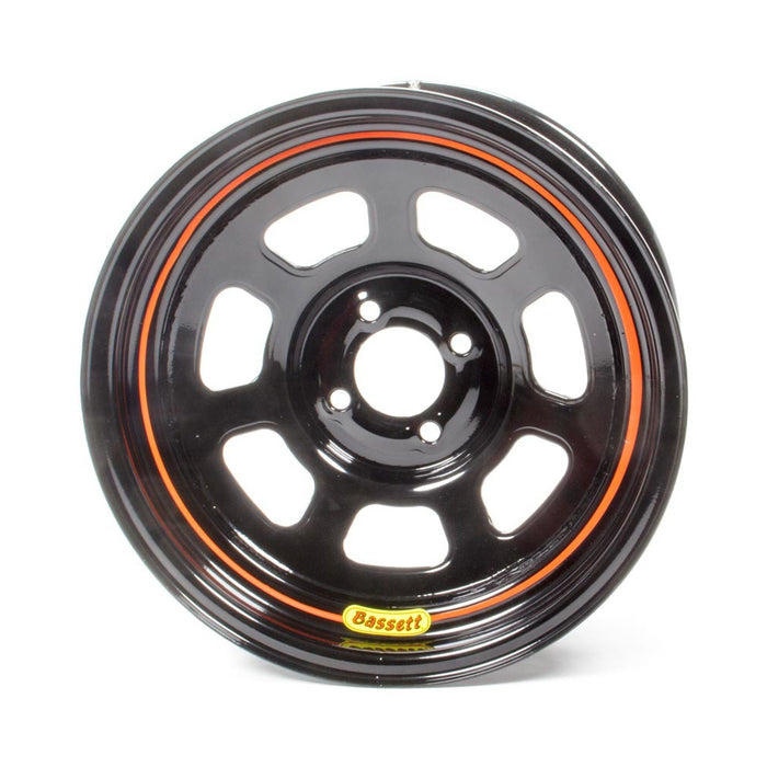 BASSETT 57SH3 Wheel 15x7 D Hole 4x 100MM 3in Black
