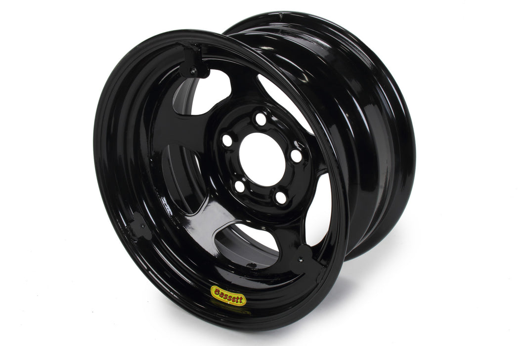 BASSETT 58R53EBTAB Wheel 15x8 Black Inerita 5x5 w/ Mudcover Tabs