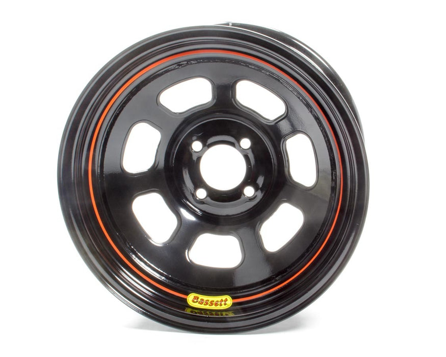 BASSETT 58SH4 Wheel 15x8 D-Hole 4x100 mm 4in BS Black