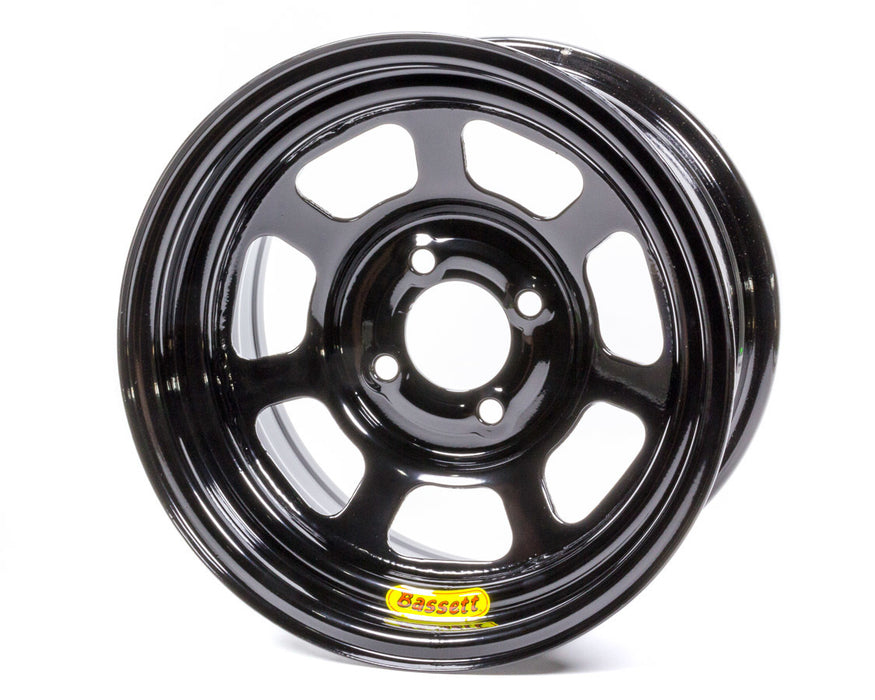 BASSETT L37ST4L Wheel 13X7 4X4.5 4in BS Black D-Hole