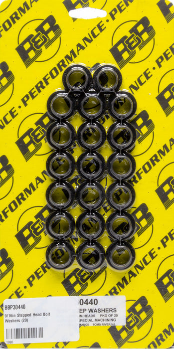 B and B PERFORMANCE PRODUCTS 30440 9/16in Stepped Head Bolt Washers (20)