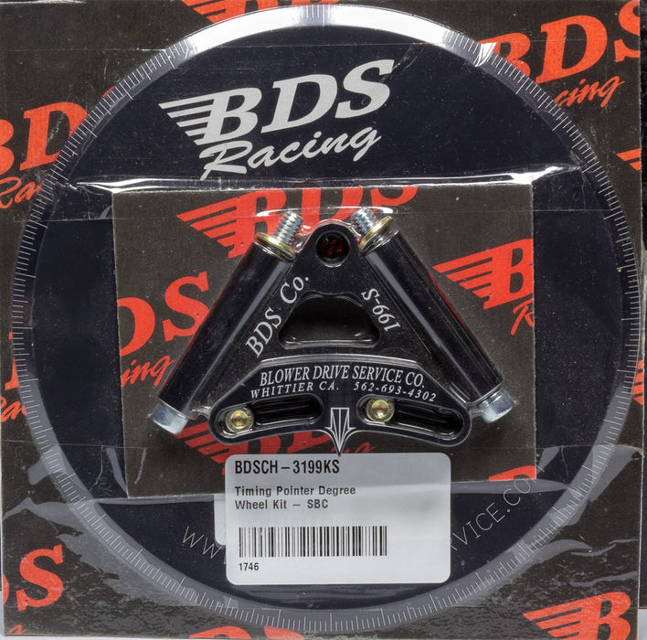BLOWER DRIVE SERVICE CH-3199KS Timing Pointer Degree Wheel Kit - SBC