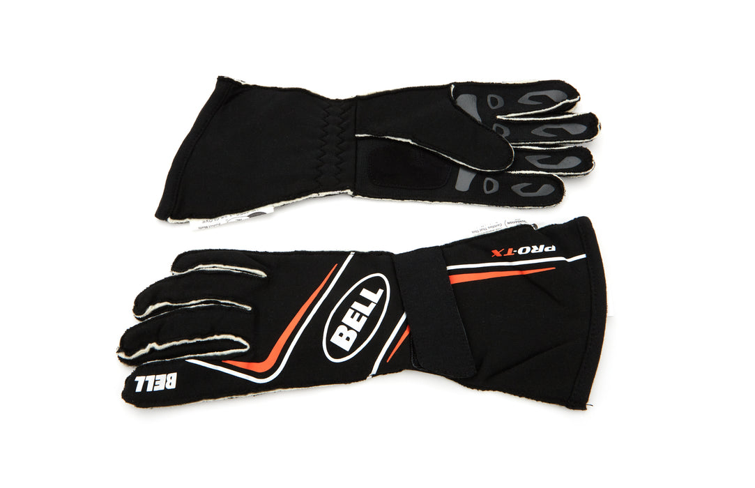 BELL HELMETS BR20052 Glove PRO-TX Black/Org Medium SFI 3.3/5