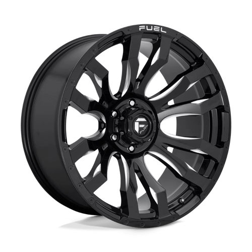 Fuel 1PC D67316808545 D673 16X8 5X5.5 GL-BLK-MIL 01MM - Truck Part Superstore