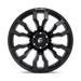 Fuel 1PC D67318901845 D673 18X9 8X180 GL-BLK-MIL -12MM - Truck Part Superstore
