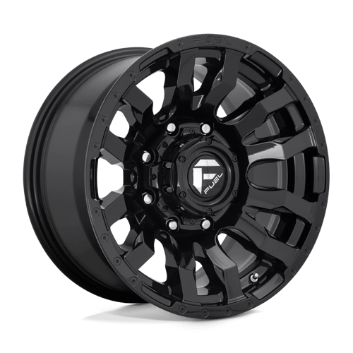 Fuel 1PC D67522008247 D675 22X10 8X6.5 GL-BLK -18MM - Truck Part Superstore