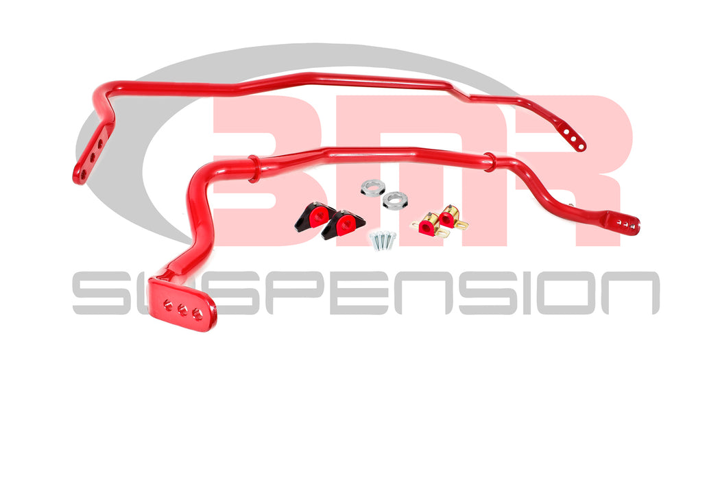 BMR SUSPENSION SB043R 15-20 Mustang Sway Bar Kit With Bushings