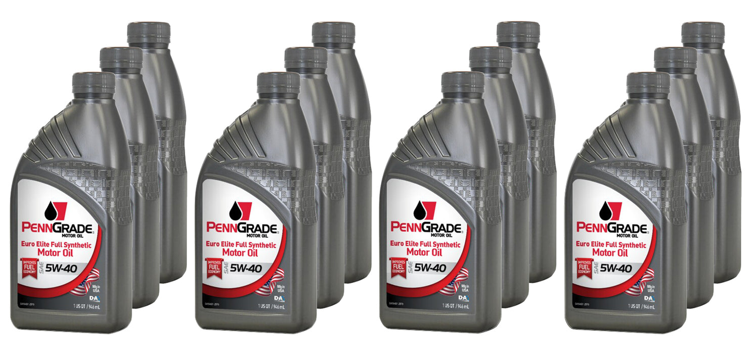 PENNGRADE MOTOR OIL 61366-12 PennGrade Euro Elite 5w40 Case 12 x 1 Quart
