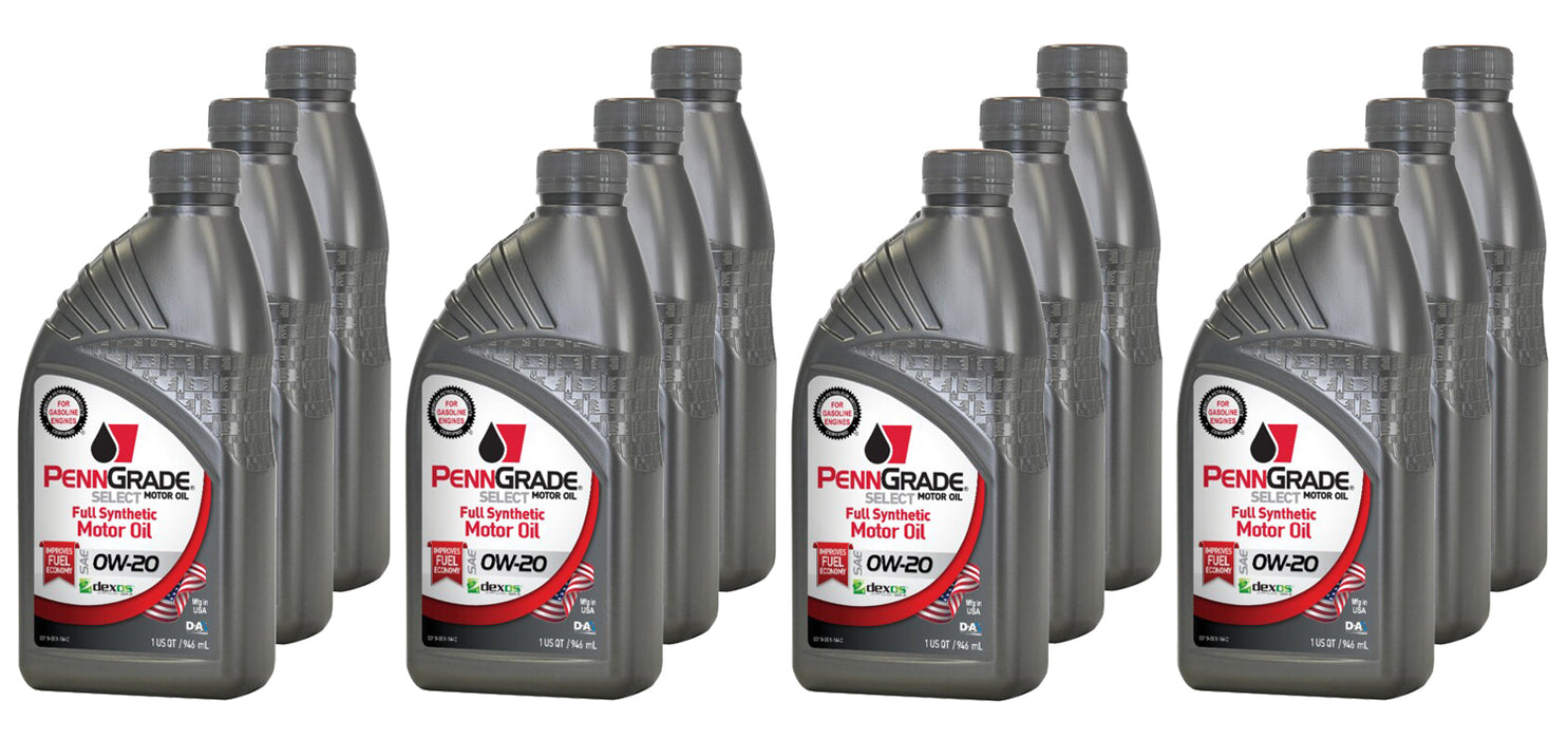 PENNGRADE MOTOR OIL 61526-12 PennGrade Select 0w20 Case 12 x 1 Quart