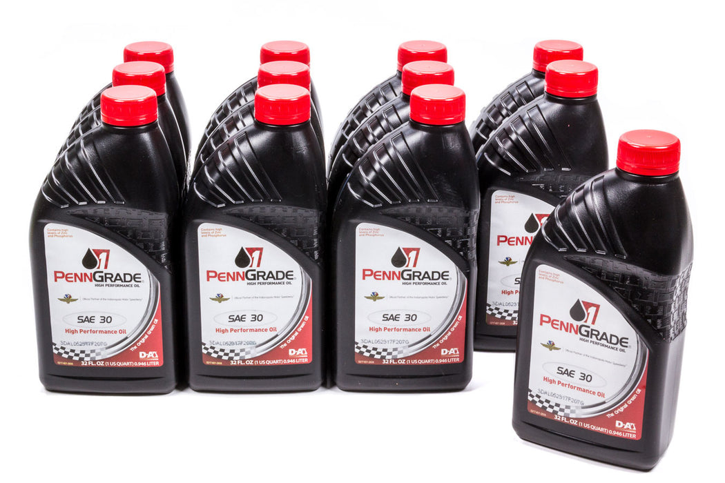 PENNGRADE MOTOR OIL 71396-12 30w Racing Oil Cs/12-Qt