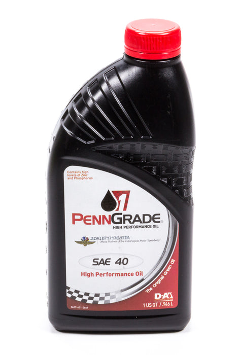 PENNGRADE MOTOR OIL 71406 40w Racing Oil 1 Qt
