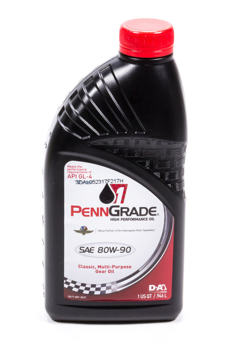 PENNGRADE MOTOR OIL 77296 80w90 Hypoid Gear Oil 1 Qt. GL-4