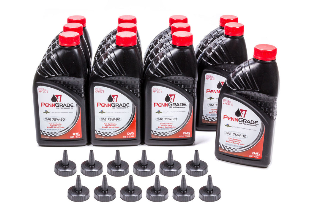 PENNGRADE MOTOR OIL 77666-12 75w90 Hypoid Gear Oil Case 12 x 1 Qt.