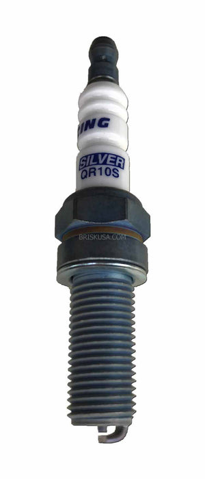 BRISK RACING SPARK PLUGS QR10S Spark Plug Silver Racing