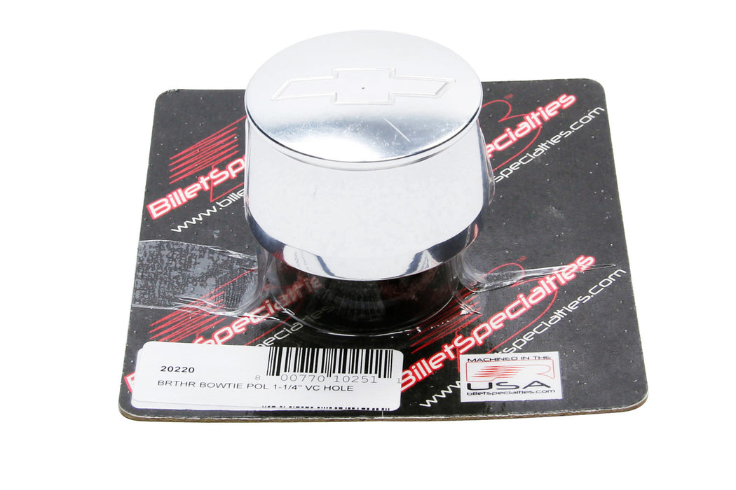 BILLET SPECIALTIES 20220 Bowtie Breather Fits 1-1/4in VC Hole