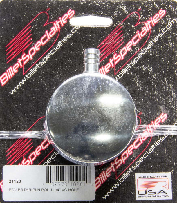 BILLET SPECIALTIES 21120 Polished PCV Breather Plain