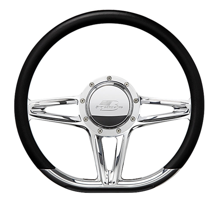 BILLET SPECIALTIES 29441 Steering Wheel 14in D-Shape Victory Polished