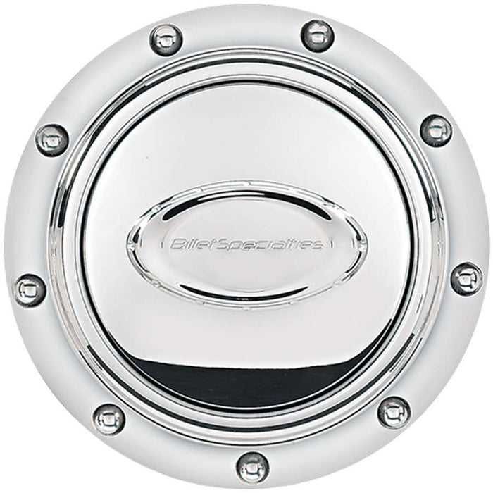BILLET SPECIALTIES 32710 Horn Button Riveted Polished Logo