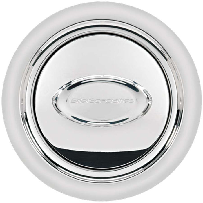 BILLET SPECIALTIES 32720 Horn Button Smooth Polished Logo