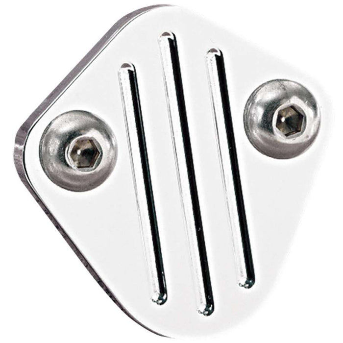 BILLET SPECIALTIES 41220 BBC Fuel Pump Block Off Polished